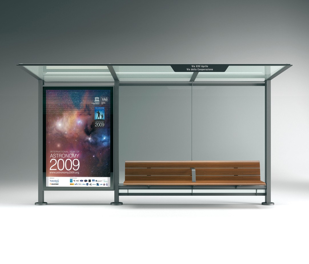 Aluminium bus stops