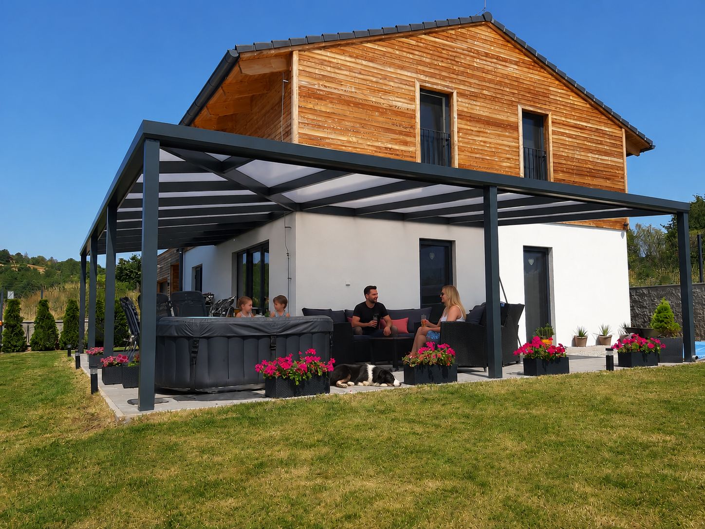 Aluminum pergolas