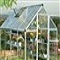 Garden greenhouses made of polycarbonate and glass