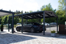 SOLAR ENERGO Carport 6 x 4 m with an Island type 4.56 kW PV Photovoltaic System  + 5.0 kW battery