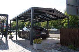 SOLAR ENERGO Carport 6 x 4 m with an Island type 4.56 kW PV Photovoltaic System  + 5.0 kW battery