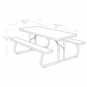 Picnic set 183 cm LIFE TIME 60112