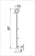 Garden curb GARDEN DIAMOND JUNIOR 12 m teracotta