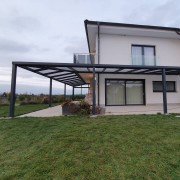 POLLARD corner aluminium pergola with polycarbonate