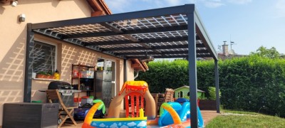 SOLAR ENERGO Aluminium Pergola with Photovoltaic - Connected