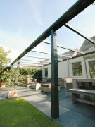 POLLUX aluminum pergola with glass