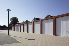 Concrete elevated garage with floor 298x598 and height 273 cm