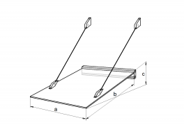 Entrance cover LAZUR 150/97 white