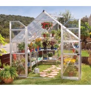 Palram Balance 8x12 silver polycarbonate greenhouse