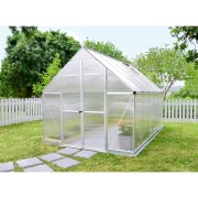 Palram Essence 8x12 silver polycarbonate greenhouse