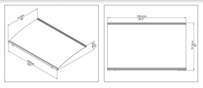 Pegasus 620 L side wall 170,5x63,5 cm