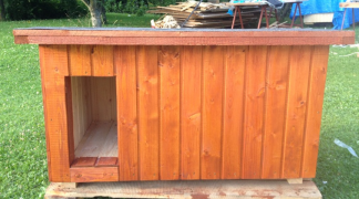 Shed for dog insulated 175x95x90cm