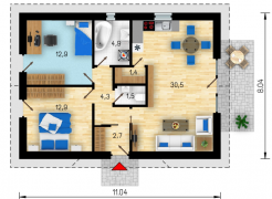 BUNGALOV HOBBYTEC 88 m²