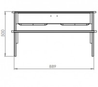 Wooden table with bench Aksent SAVE 31%