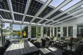 SOLAR ENERGO Aluminium Pergola 6x4 m with PV 4.56 kW + 6.2 kW battery