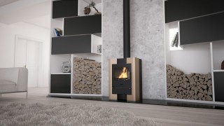 HS Flamingo ESPO II creamy metallic stoves