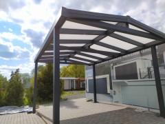 MILANO self-supporting aluminium shelter