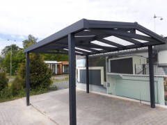 MILANO self-supporting aluminium shelter