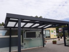 MILANO self-supporting aluminium shelter