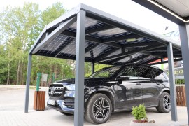 SOLAR ENERGO Carport 6 x 4 m with an Island type 4.56 kW PV Photovoltaic System  + 5.0 kW battery