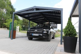 SOLAR ENERGO Carport 6 x 4 m with an Island type 4.56 kW PV Photovoltaic System  + 5.0 kW battery