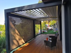 REGULUS bioclimatic pergola with shielding