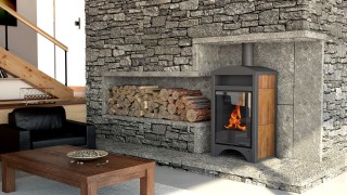 HS Flamingo BURMA 11 Walnut D hot stoves