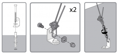 Anchoring system for greenhouses