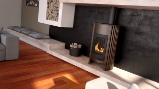 HS Flamingo GRANDE I brown - velvet stoves