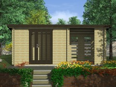 Modern Garden House with side annex