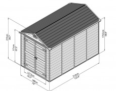 Garden house Palram Skylight 5.9 square meters - 188x314 cm