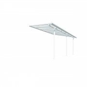 Palram Sierra 4200 white 3 x 4.25 aluminum (mounted) pergola