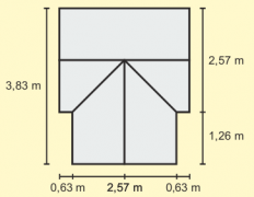 Greenhouse Sirius 295 x 214 cm green