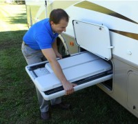 Folding table with benches Sirius