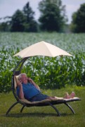 Lounger with parasol Morgan