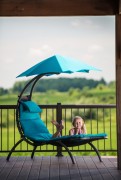 Lounger with parasol Morgan