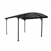 Palram Vitoria 5000 aluminum shelter with arched roof