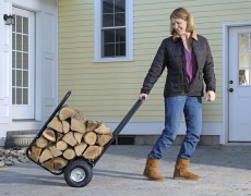 Wooden transport carriage