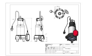 Elpumps BT 6877 K into the septic tank sludge pump impeller