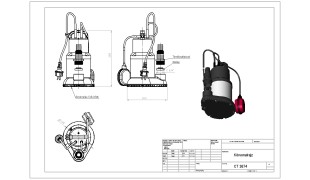 Elpumps CT 3674 universal submersible sludge pump