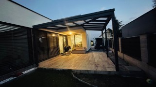 POLLUX Corner Aluminium Pergola with Glass, the 2022 Model