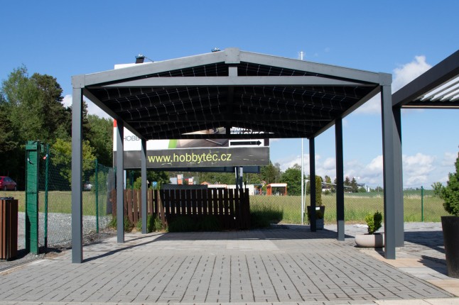 SOLAR ENERGO Carport 5 x 4 m with a 3.8 kW PV + 6.2 kW battery