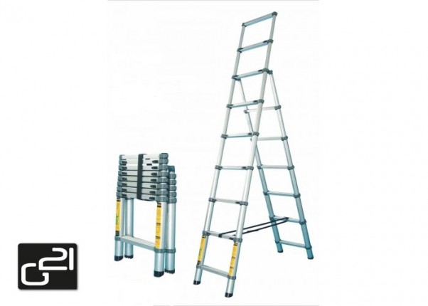 Telescopic Ladder GA-TZ9 + 11-3,2M aluminum stepladder