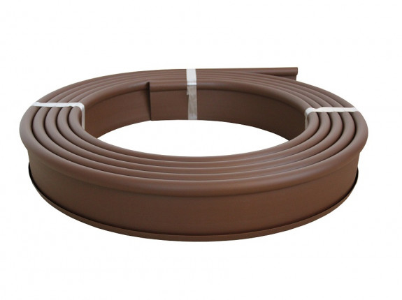 Garden curb plastic GARDEN DIAMOND 10 m brown