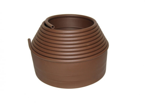 Garden curb plastic GARDEN JUNIOR 6 m brown