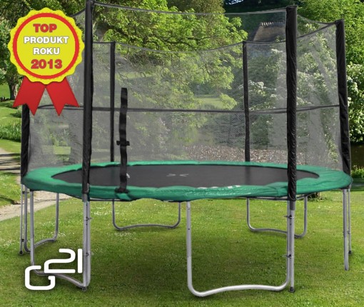 Trampoline 430 cm green