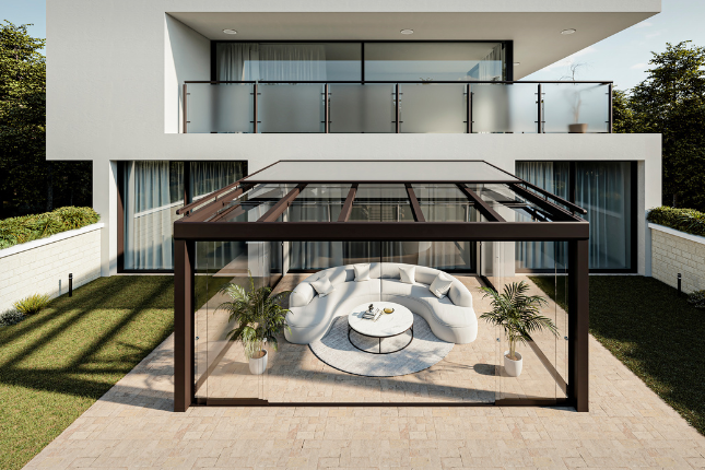 SEESKY bioclimatic self-supporting pergola, the model 2022