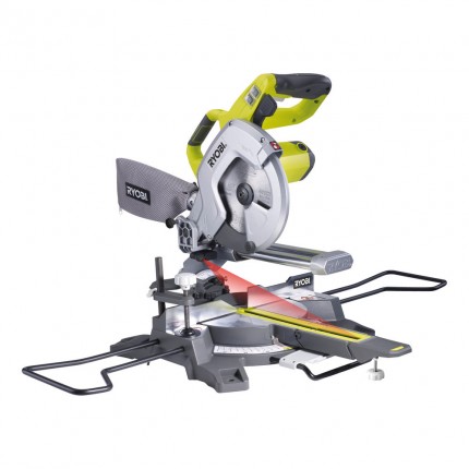 Ryobi EMS 216 L 216 mm miter saw with laser