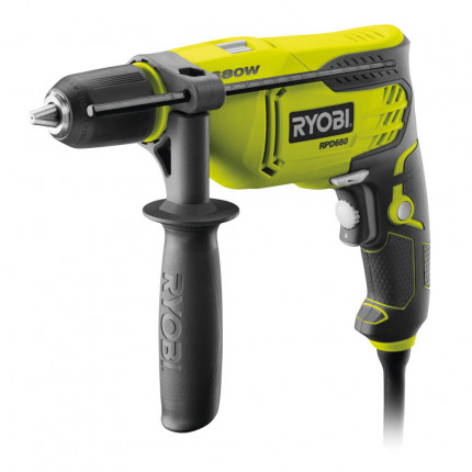 Ryobi RPD 680-K 650W impact drill with electric motor