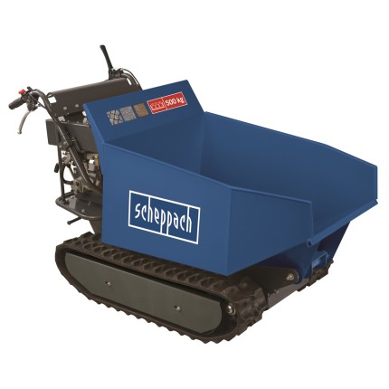 Scheppach DP 5000 belt conveyor 500 kg with hydraulic folding bucket